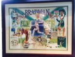 Sir Donald Bradman Signed photograph montage